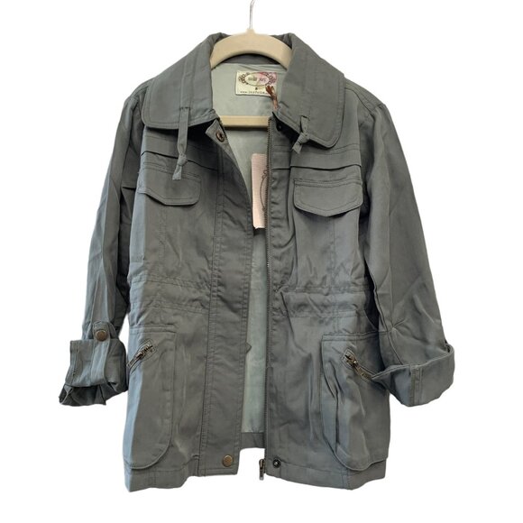 JOYFOLIE Khaki Safari Jacket Girls 5 5T Mia Joy Girl NWT Zoe Green Anorak NEW - Picture 1 of 5